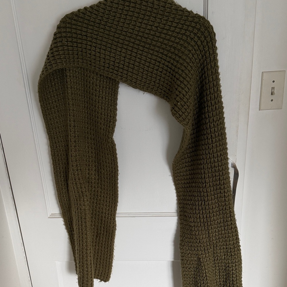 Anthropologie Olive Green Knit Women Sweater